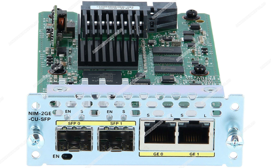 Módulos 10/100 del router de Cisco de Ethernet de SM-2GE-SFP-CU/1000 Mbps para la red del negocio