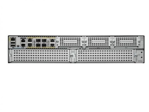 ISR4451-X/K9 Cisco ISR 4451 (4GE,3NIM,2SM,8G FLASH,4G DRAM), Transmisión del sistema 1-2G, 4 puertos WAN/LAN, 4 puertos SFP