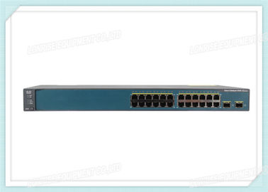 Interruptor del POE del puerto 10/100 del interruptor WS-C3560V2-24TS-S 24 de Ethernet de la fibra óptica de Cisco