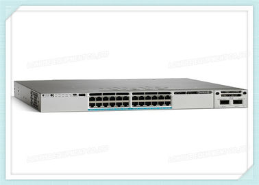 Puertos apilables del interruptor WS-C3850-24U-S 24 10/100/1000 UPOE de Cisco 1 poder de la ranura 1100W del módulo de la red