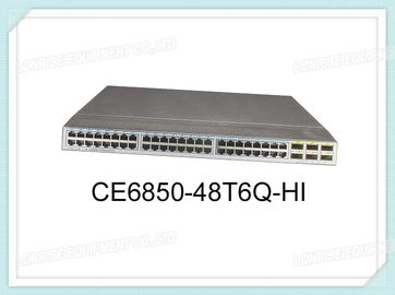Puerto 40GE QSFP+ del puerto 10GE RJ45 6 del interruptor 48 de CE6850-48T6Q-HI Huawei sin la fan