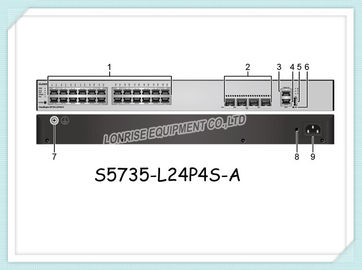 Interruptores de red de Huawei S5735-L24P4S-A 24 ayudas del puerto del gigabit todo el puerto del enlace descendente de GE