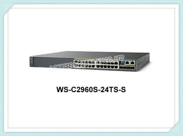 Catalizador 2960s 24 Gige, Lan Lite del interruptor del gigabit del interruptor WS-C2960S-24TS-S de Cisco de 2 X SFP