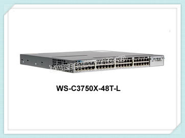 Interruptor de red de datos del interruptor WS-C3750X-48T-L del cable de Ethernet de Cisco para la pequeña empresa
