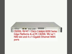 C8200L-1N-4T - Plataformas de borde de la serie Cisco Catalyst 8200 y uCPE C8200L 1RU con / 1 ranura NIM y puertos WAN Ethernet 4 x 1 Gigabit