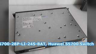 S5700-28P-LI-24S-BAT, conmutador Huawei S5700, ranura para batería 28xGig SFP/4x10/100/1000 o SFP/1