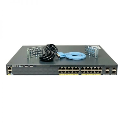 Interruptor unmanaged del catalizador 2960-X 24 GigE PoE 370W de Cisco del interruptor del catalizador 2960-X de WS-C2960X-24PS-L
