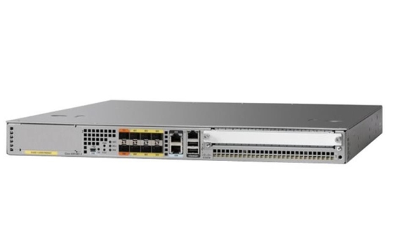 ASR1001-X, router de la serie Cisco ASR1000, puerto Ethernet Gigabit incorporado, 6 puertos SFP, 2 puertos SFP+
