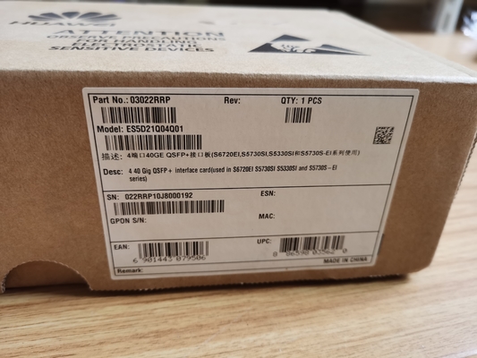 Tarjeta de interfaz QSFP+ 40Gbps ES5D21Q04Q01 de Huawei para la serie S6720EI
