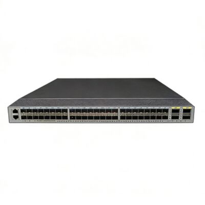 CE6875-48S4CQ-EI, 48 puertos SFP+ de 10GE, 4 puertos QSFP28 de 100GE o 4 puertos QSFP+ de 40GE.