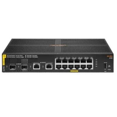 JL679A, conmutador Aruba 6100, 12xGE PoE/2xSFP+/139W PoE