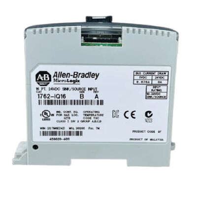 Allen‑Bradley 1762‑IQ16 Módulo de entrada digital de fuente/disipador MicroLogix de 16 puntos y 24 VCC