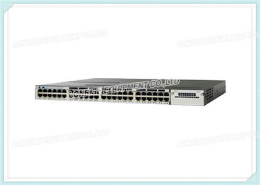 Base del IP de los datos del interruptor WS-C3750X-48T-S de la fibra óptica de Cisco - manejada - apilable