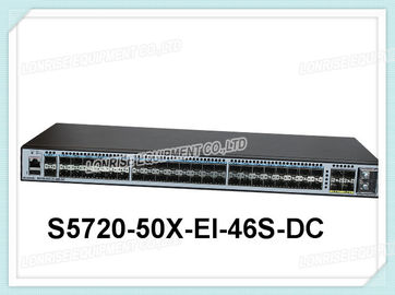 Los puertos 4 X 10G SFP+ de SFP de la base-x del interruptor 46 x 100/1000 de S5720-50X-EI-46S-DC Huawei viran la corriente continua hacia el lado de babor
