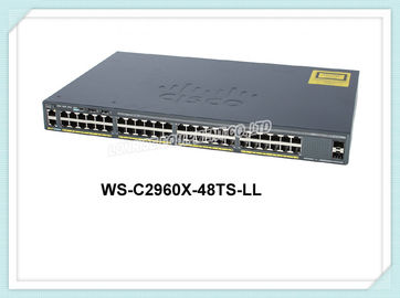 Interruptor WS-C2960X-48TS-LL 2960-X 48 Gige, 2 X 1G SFP, interruptor de Cisco de red del Lan Lite