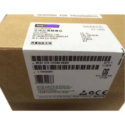 Módulo SIMATIC S7-1200 de la CPU 6ES7214-1HG40-0XB0 nuevo en caja con garantía de 1 año por DHL o Fedex