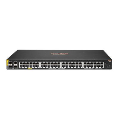 Interruptor 48G Class4 PoE 4SFP 370W de la red de Ethernet de Aruba 6000