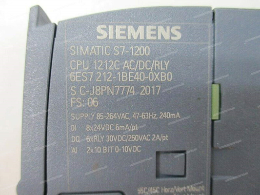 Módulo de la CPU del control del PLC de SIEMENS 6ES7212-1BE40-0XB0 nuevo S7-1200 6es7212-1be40-0xb0 de la original industrial