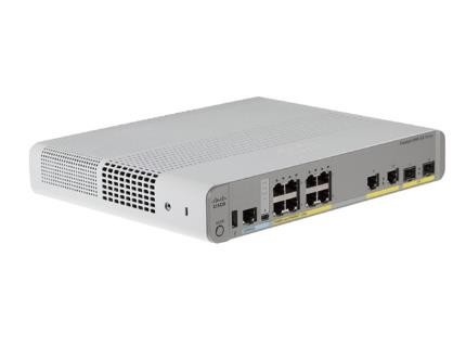 WS-C2960CX-8PC-L 8 puertos Gigabit Ethernet 8 salidas PoE + 124W PoE presupuesto 2 1G SFP y 2 1G Uplinks de cobre