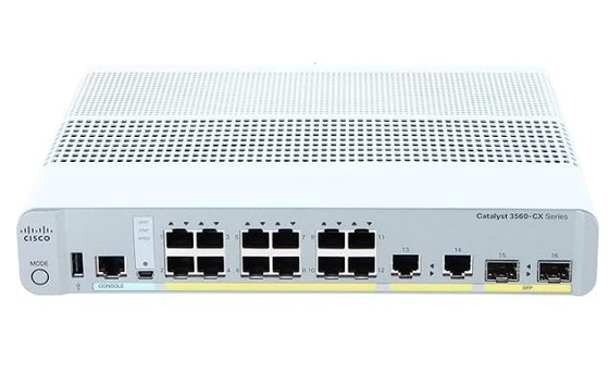 WS-C3560CX-12TC-S Catalyst 3560-CX 12-Port Compact Switch Layer 3 - 12 X 10/100/1000 Puertos Ethernet 2 SFP y 2GE Uplinks-