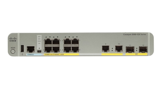 WS-C3560CX-8PC-S 8 - Puerto Compacto Switch Layer 3 POE- 8 X 10/100/1000 Puertos Ethernet