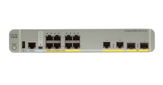 WS-C3560CX-8TC-S 8-Port Compact Switch Layer 3 - 8 X 10/100/1000 Puertos Ethernet 2 SFP&amp;2GE Uplinks- Base de datos IP