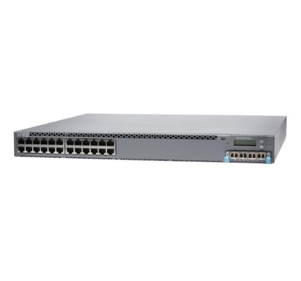 EX3400-24T EX3400 24 puertos 10/100/1000BaseT 4 X 1/10G SFP/SFP+ 2 X 40G QSFP+ Ventiladores redundantes Flujo de aire de adelante hacia atrás