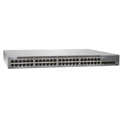 EX3400-48P EX3400 48 puertos 10/100/1000BaseT PoE+ 4 X 1/10G SFP/SFP+ 2 X 40G QSFP+ Ventiladores redundantes Flujo de aire de adelante hacia atrás