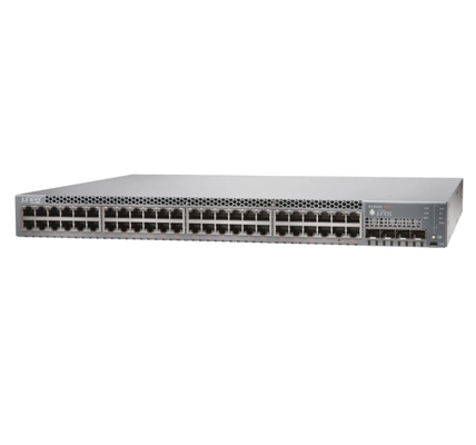EX3400-48T EX3400 48 Puerto 10/100/1000BaseT 4 X 1/10G SFP/SFP+ 2 X 40G QSFP+ Ventiladores redundantes de adelante hacia atrás Flujo de aire