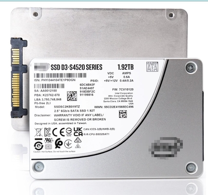 SSDSC2KB019TZ01 Intel D3-S4520 1.92 TB Disco de estado sólido - 2,5 &quot;interno - SATA (SATA/600)