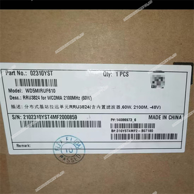 Rru3826 Wcdma 2100mhz (80w) 02310kkq Adecuado para la estación base de telecomunicaciones listo para ir