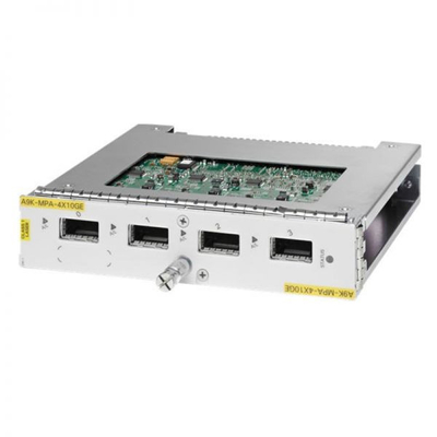 Módulo de expansión de CiscoA9K-MPA-4X10GE Tasa de datos Módulos enchufables de factor de forma pequeña de Cisco Distancia de transmisión 300m