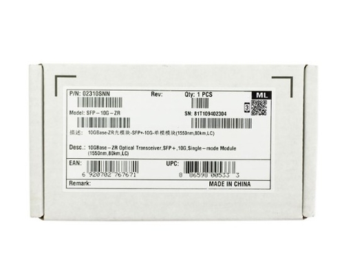 SFP-10G-ZR Transceptor óptico de Huawei SFP-10G-ZR 10GBASE-ZR Módulo SFP 10G para SMF