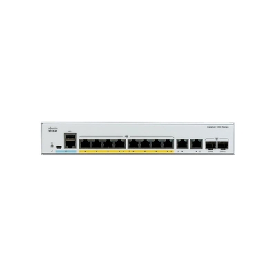 C1000 8T 2G L Los switches de la serie Cisco Catalyst 1000 son fijos Gigabit Ethernet administrados Los switches de clase empresarial