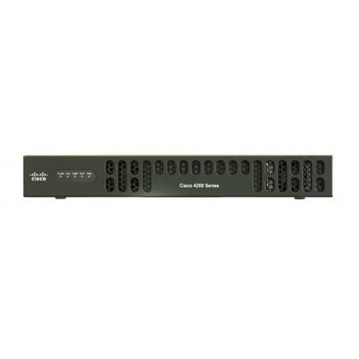 Cisco ISR 4221 SEC Bundle con SEC Lic 35 Mbps 75 Mbps Transmisión del sistema, 2 puertos WAN / LAN