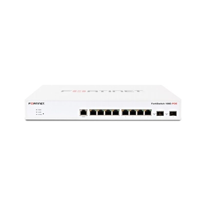 FS-108E-POE Fortinet FortiSwitch Serie 100 Capa 2 Controlador de interruptor FortiGate compatible con interruptor PoE + con 8 x GE RJ45