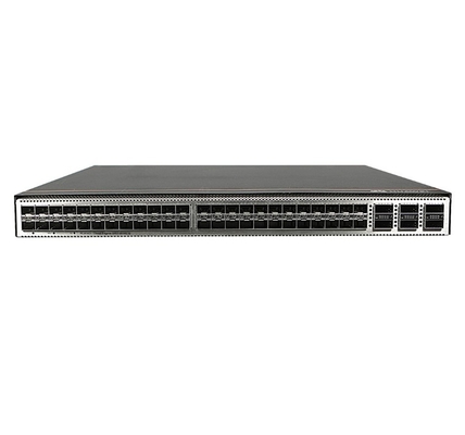 CE6863E-48S6CQ-F Huawei CloudEngine 6800 48*25G SFP28, 6*100G QSFP28, 2* fuente de alimentación de CA, salida de aire del lado del puerto