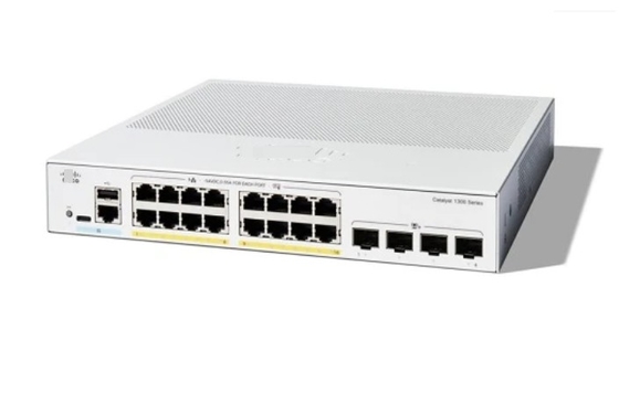 Cisco C1300-16P-4X 16x 10/100/1000 puertos Puertos PoE + con presupuesto de energía de 120W 4x 10 Gigabit SFP + montable en rack