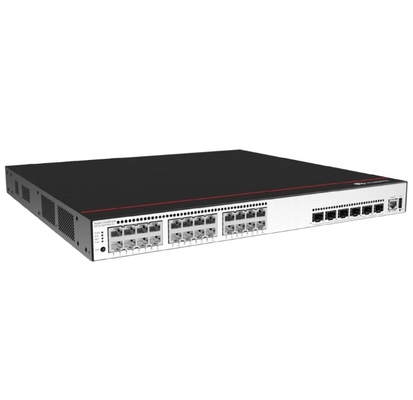 S5735-S24T4XE-V2 24*10/100/1000 Puertos base-T 4*10GE Puertos SFP+ 2*12GE Puertos de pila PoE+ sin módulo de alimentación