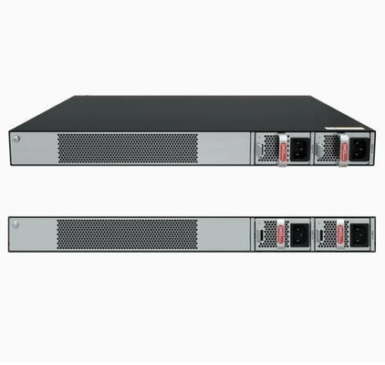 S5735-S24ST4XE-V2 Puertos SFP 24*GE 8 de los cuales son de doble uso 10/100/1000 o SFP 4*10GE Puertos SFP+ 2*12GE Puertos de pila sin módulo de alimentación