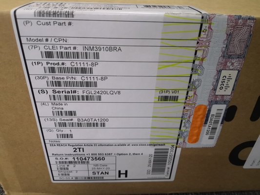 Router Cisco ISR 1100 C1111-8P de 8 puertos, doble WAN GE de 1 Gbps