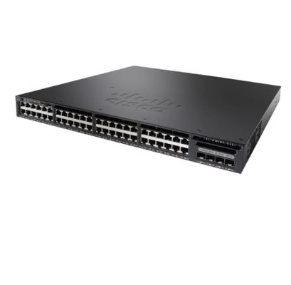WS-C3650-48FS-S Cisco Catalyst 3650 48 puertos Ethernet * 10/100/1000 - PoE completo - 4 x 1G Uplinks - Conmutación de capa 3 - IP Base - gestionado