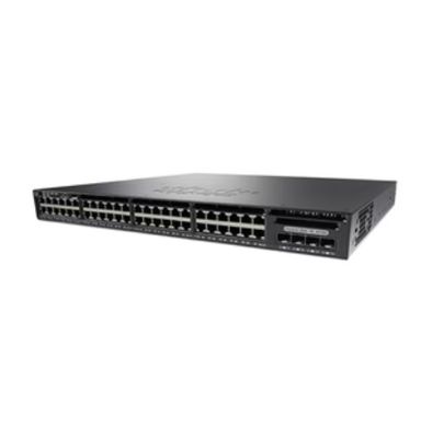 WS-C3650-48FS-S Cisco Catalyst 3650 48 puertos Ethernet * 10/100/1000 - PoE completo - 4 x 1G Uplinks - Conmutación de capa 3 - IP Base - gestionado