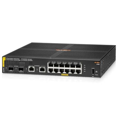 JL679A, conmutador Aruba 6100, 12xGE PoE/2xSFP+/139W PoE