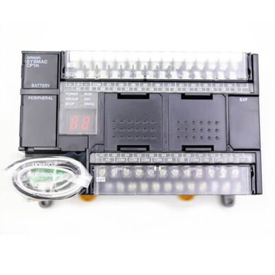 Unidad de CPU PLC Omron CP1H-XA40DT1-D con 40 E/S, E/S analógica y alimentación de 24 V CC para automatización industrial