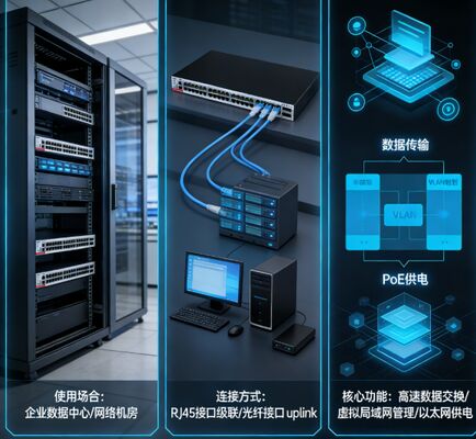 RG-S5310-48GT4XS-P-E Layer 3 PoE+ Switch, 48x1000M RJ45, 4x10G SFP+, presupuesto PoE de 1570W, doble potencia redundante