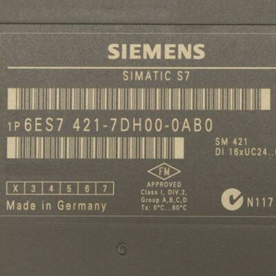 Siemens 6ES7421-7DH00-0AB0 SIMATIC S7-400 SM 421 Módulo de entradas digitales