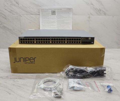 Juniper EX2300-48P 48 puertos PoE + Gigabit Switch, 4 × 10G SFP + Uplink, 176Gbps, 130Mpps, 1RU administrado