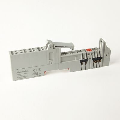 Allen-Bradley 1734-TOP POINT I/O Base de terminal de tornillo de 8 terminales Montaje en riel DIN