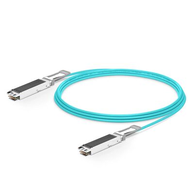 Cable 800G OSFP/QSFP DD AOC, 850 nm, OM3/OM4, 1-50 m, conectable en caliente, baja potencia, interconexión de centro de datos